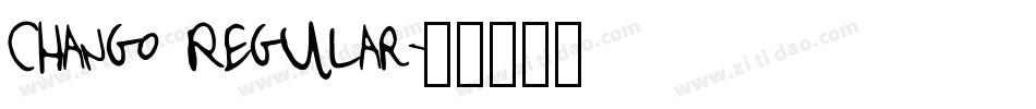 Chango Regular字体转换
